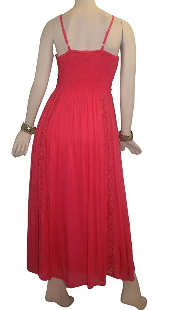 3908 DR Medieval Net Spaghetti Strap Net Overlay Sun Dress