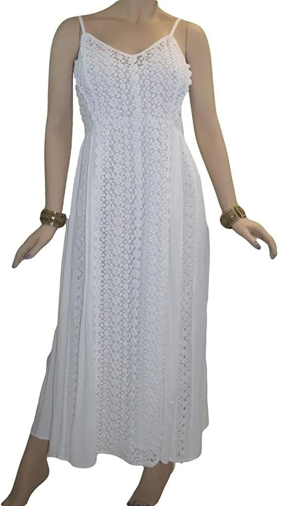3908 DR Medieval Net Spaghetti Strap Net Overlay Sun Dress