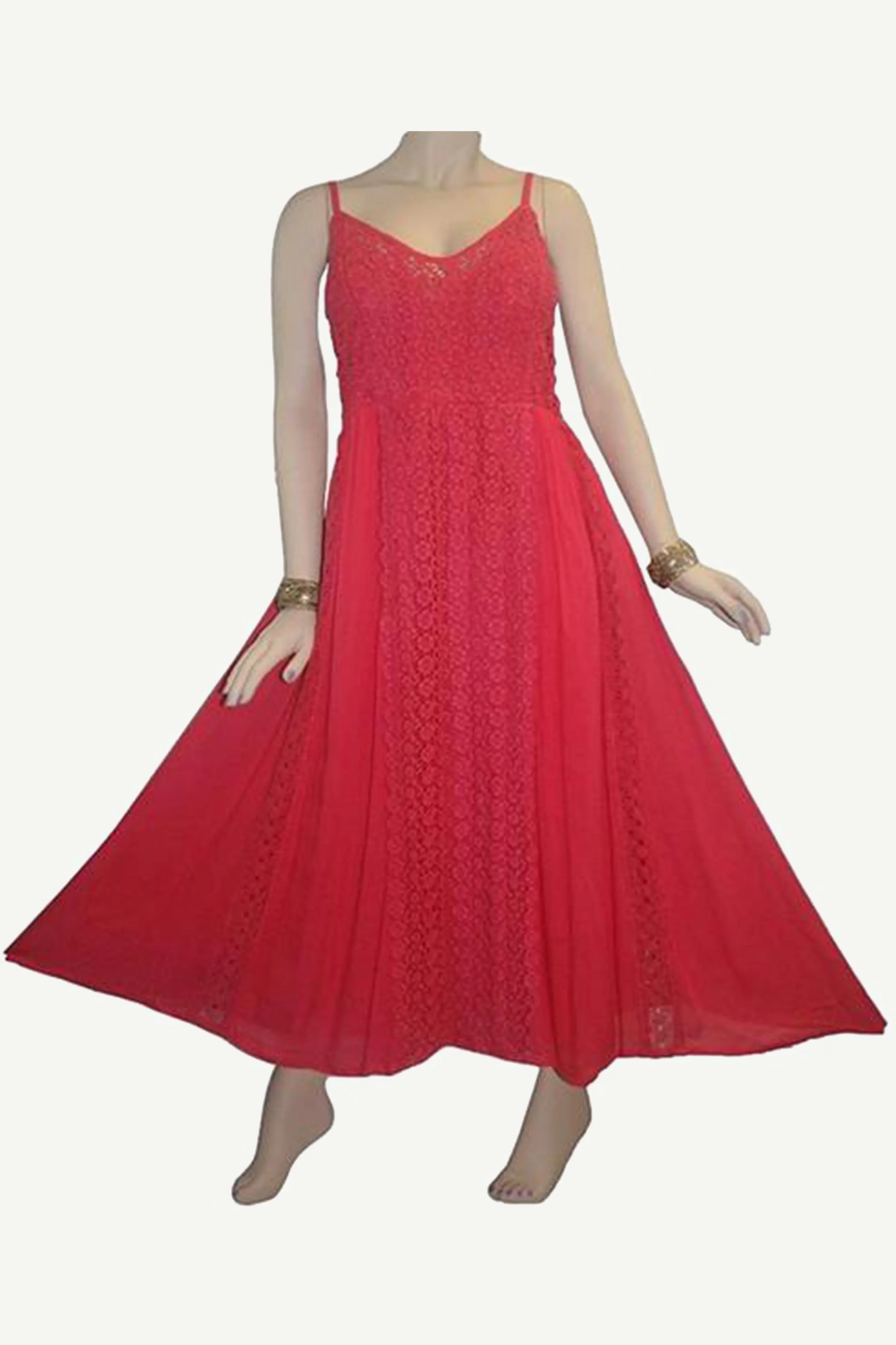 3908 DR Medieval Net Spaghetti Strap Net Overlay Sun Dress