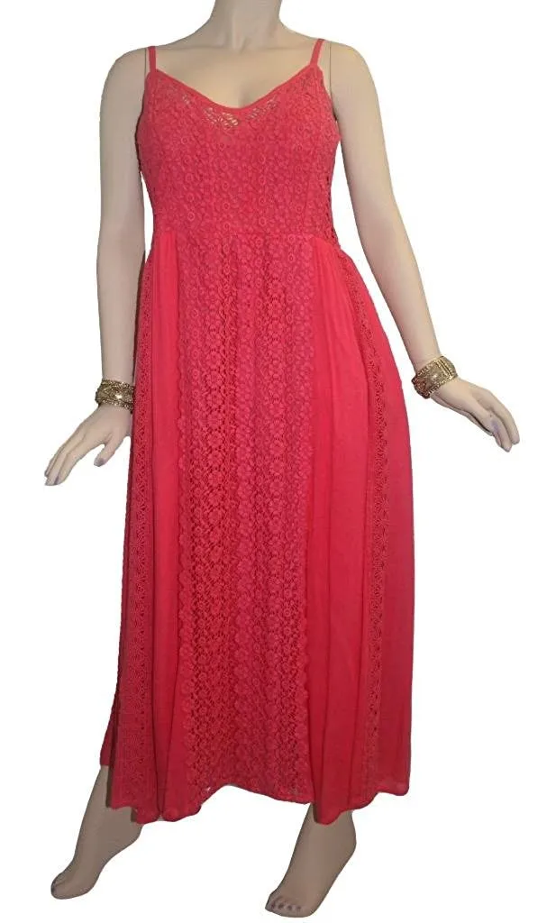 3908 DR Medieval Net Spaghetti Strap Net Overlay Sun Dress