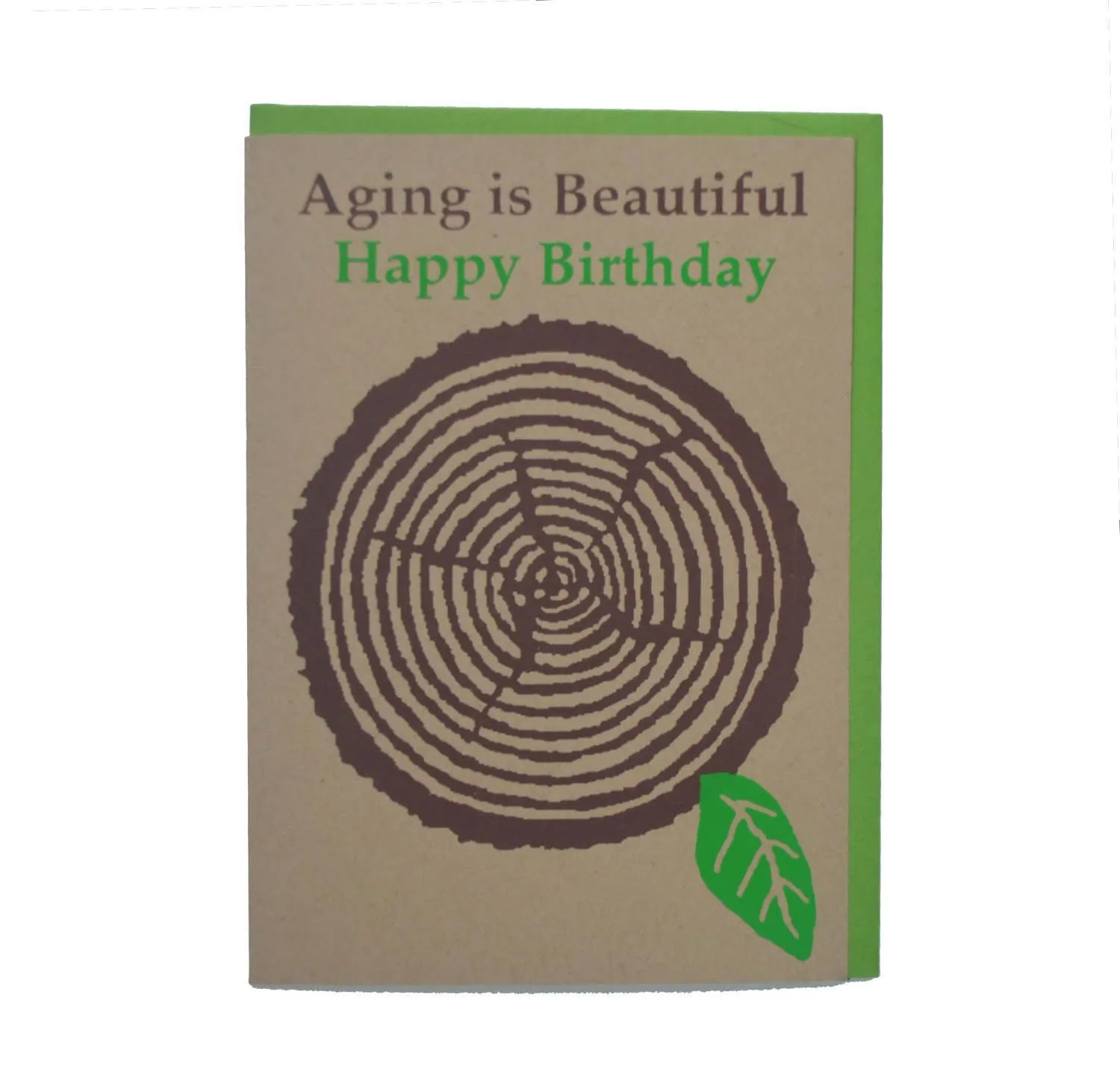 Aging is Beautiful Happy Birthday Blank Card