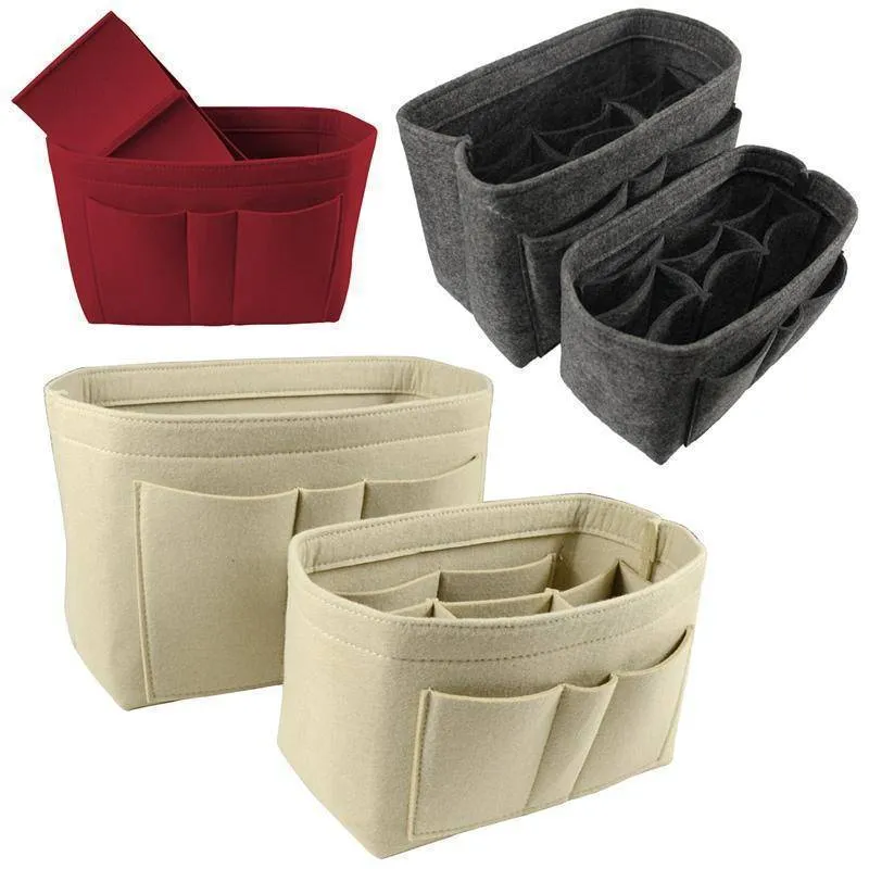 Beautiful Strong Felt Cloth Bag Insert & Organizer