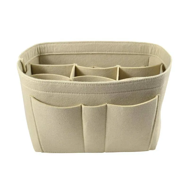 Beautiful Strong Felt Cloth Bag Insert & Organizer