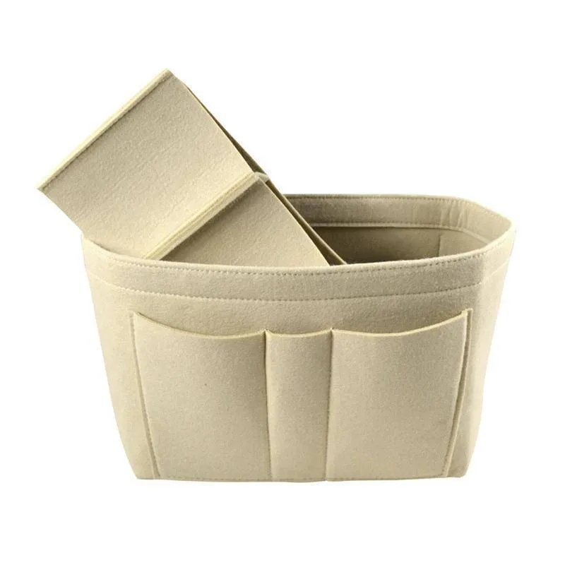 Beautiful Strong Felt Cloth Bag Insert & Organizer