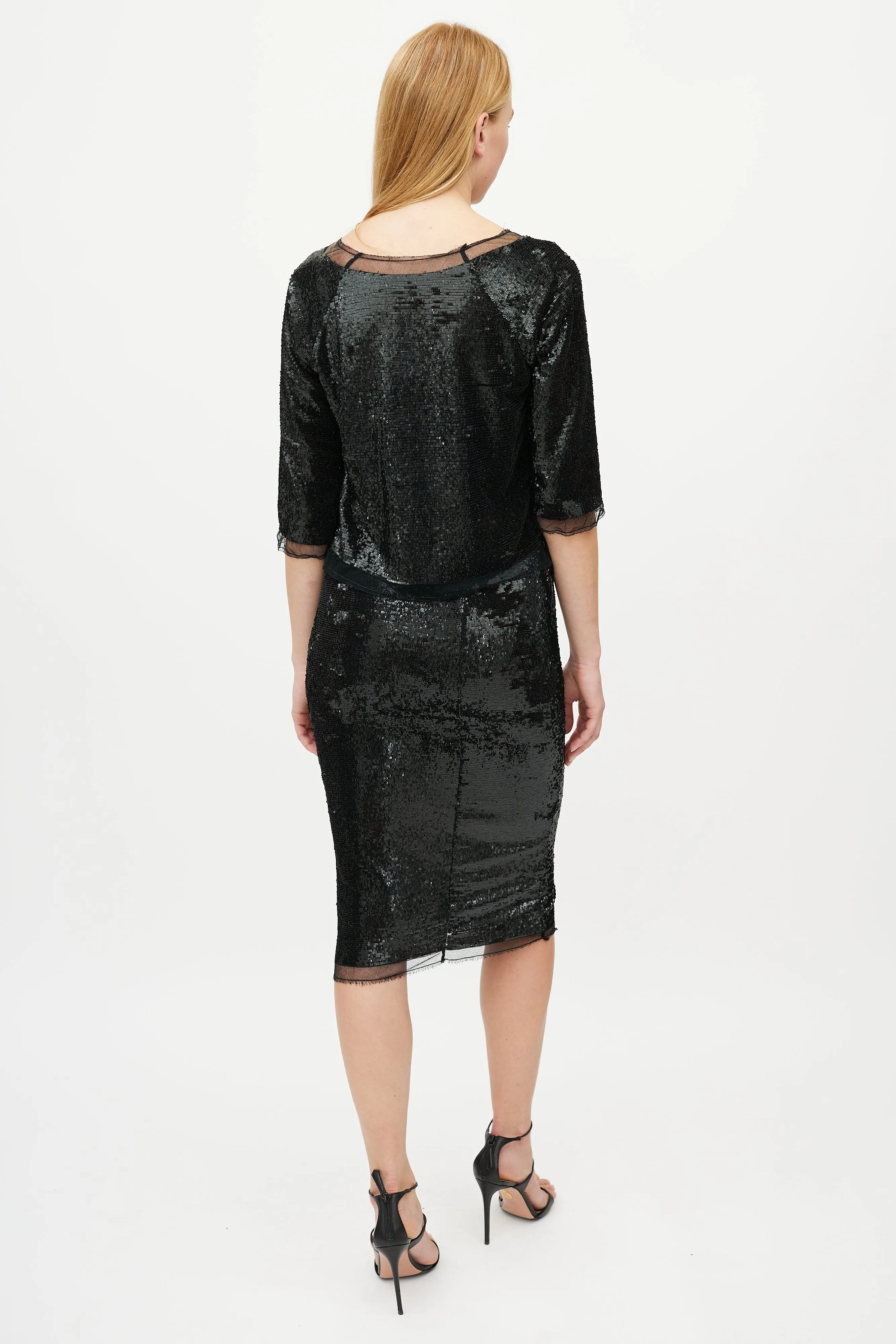 Black Sequin Co-Ord Set