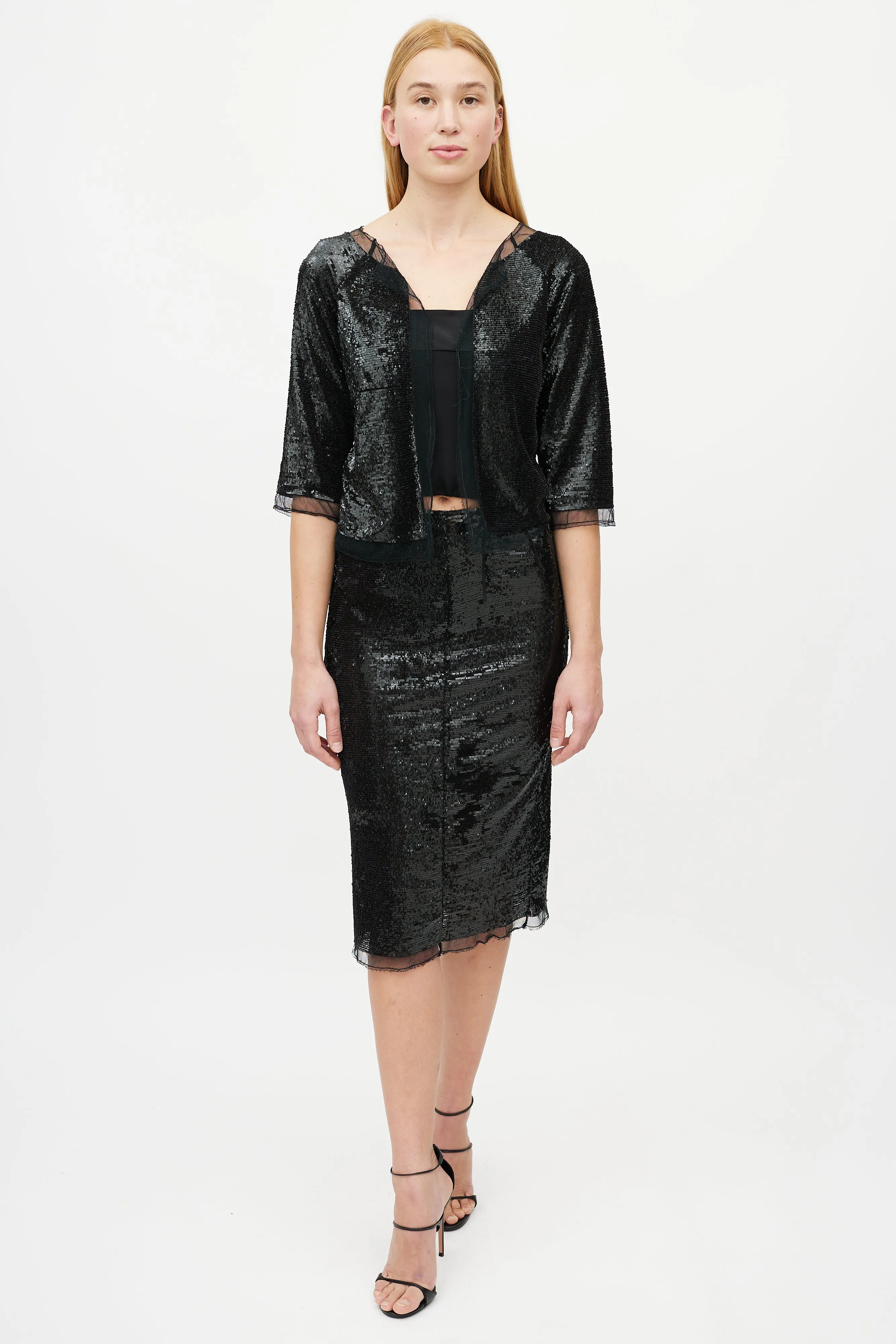 Black Sequin Co-Ord Set