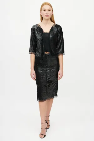 Black Sequin Co-Ord Set
