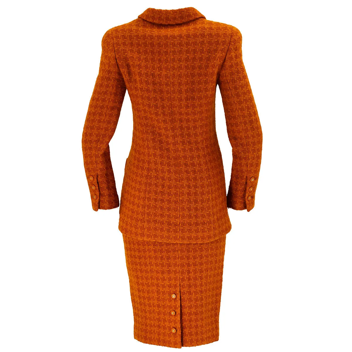 Chanel 1995 fall tweed skirt suit #38