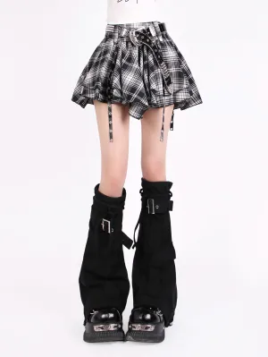 Cover Rhinestone Denim   Skirt Belt   Cake Black Leg Chuck Tutu Irregular