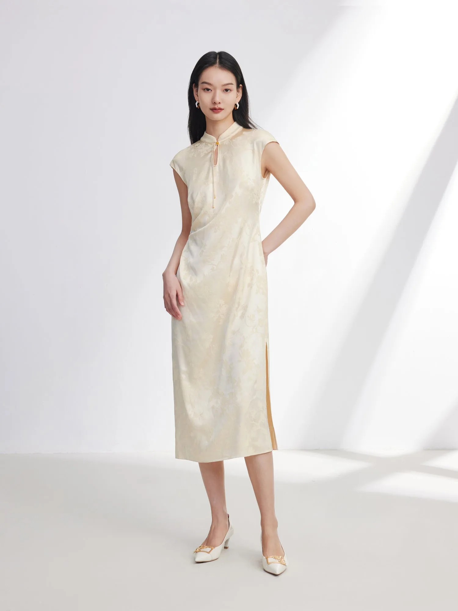 EP YAYING Traditional Style Silk Dress