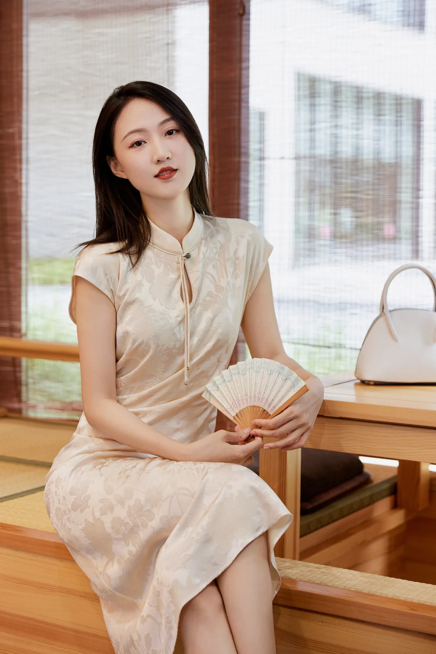 EP YAYING Traditional Style Silk Dress