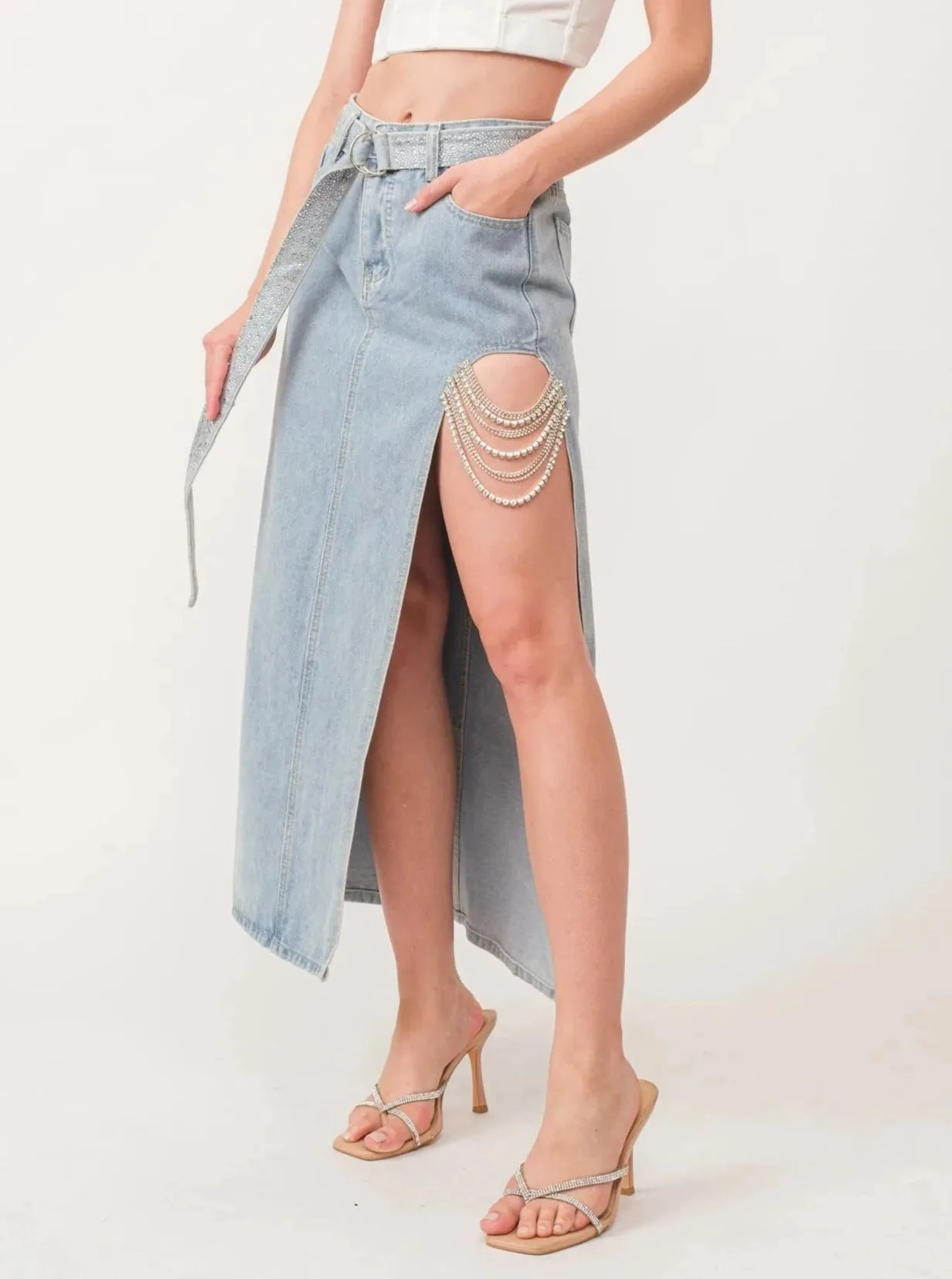 Esme denim Skirt