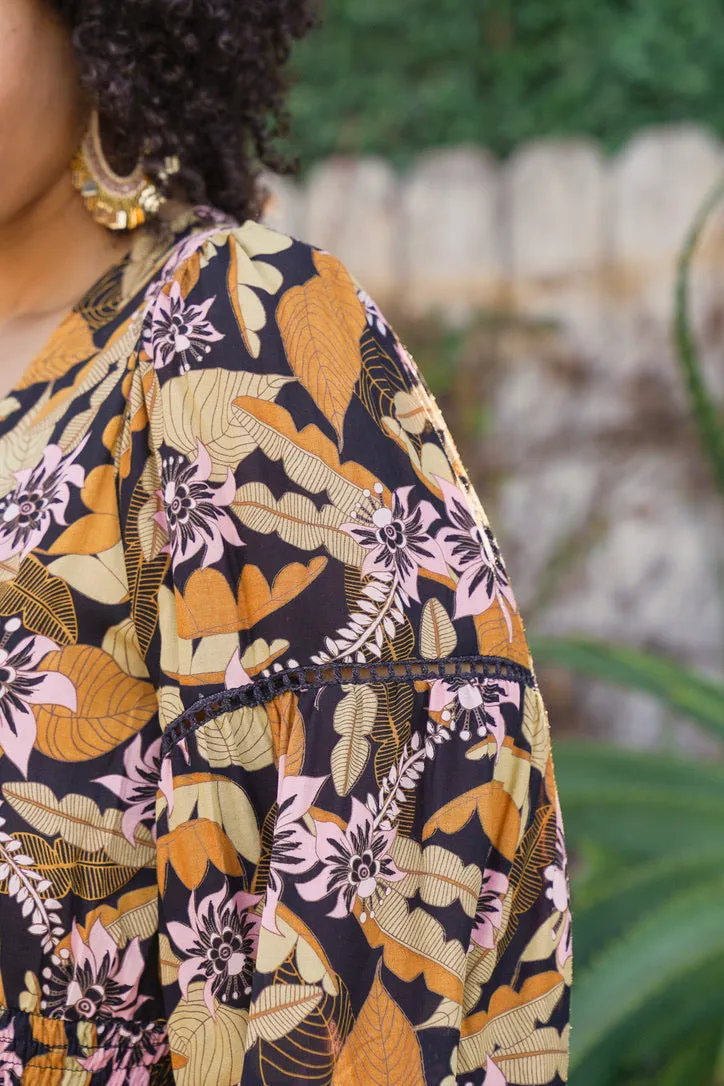 Flora Long Sleeve Belle Dress
