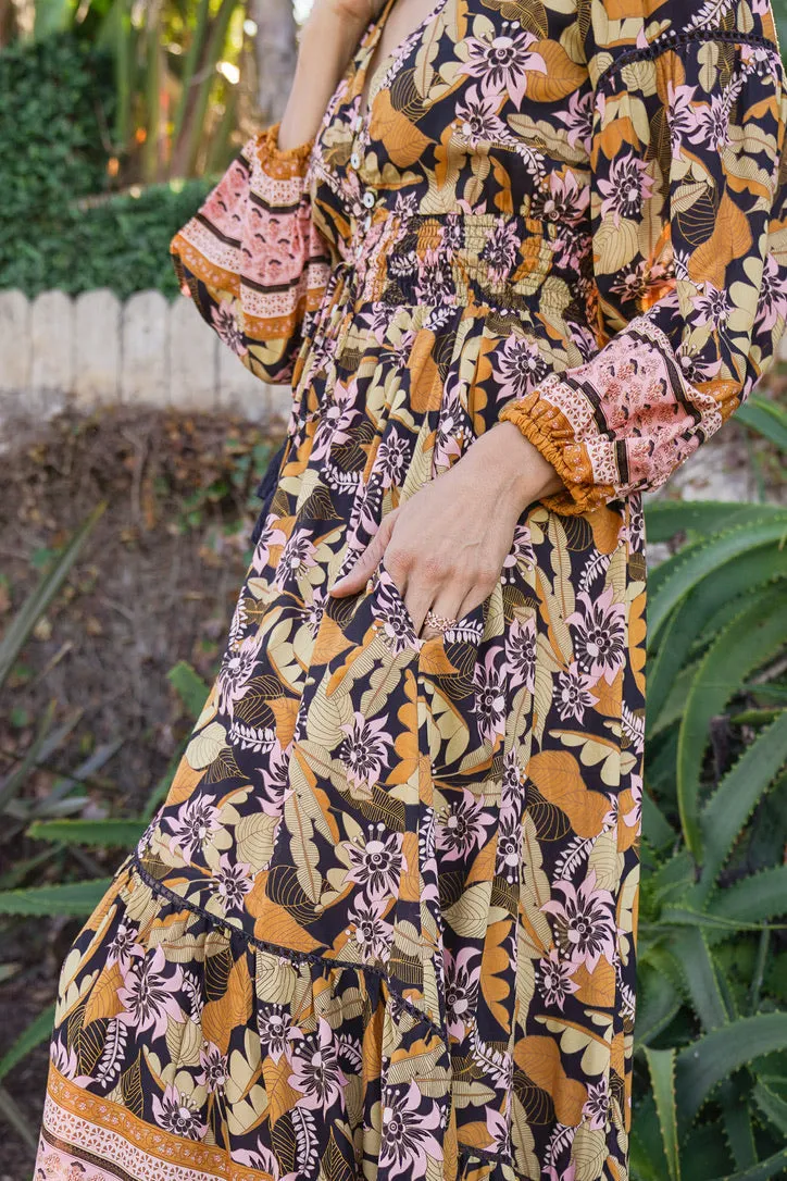 Flora Long Sleeve Belle Dress