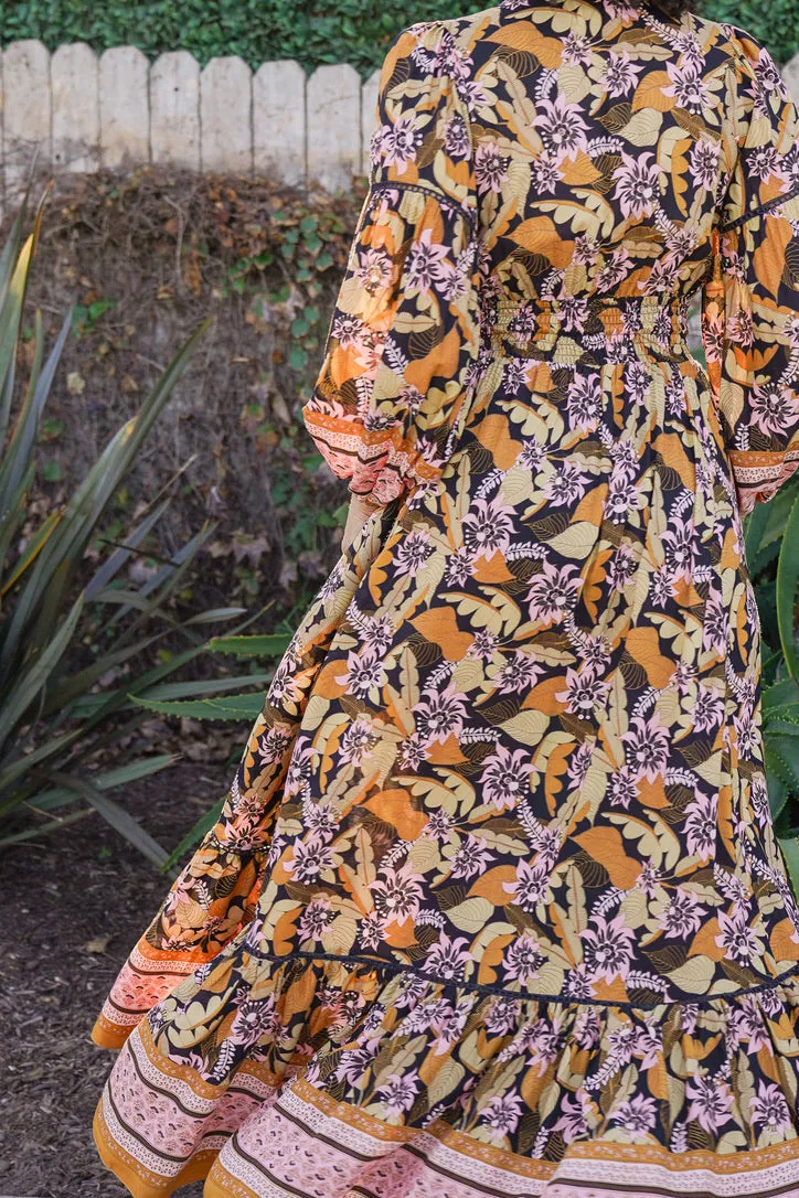 Flora Long Sleeve Belle Dress