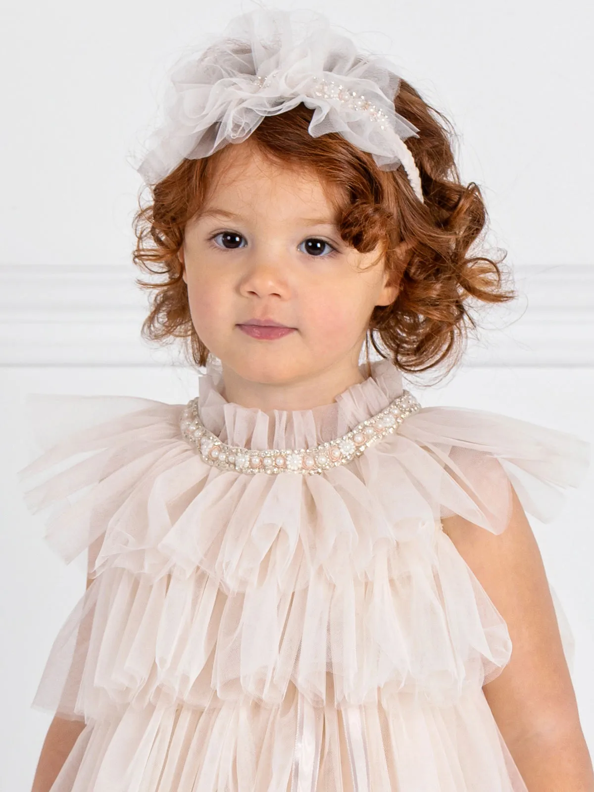 Girl's baptism sleeveless dress - SOUSOU
