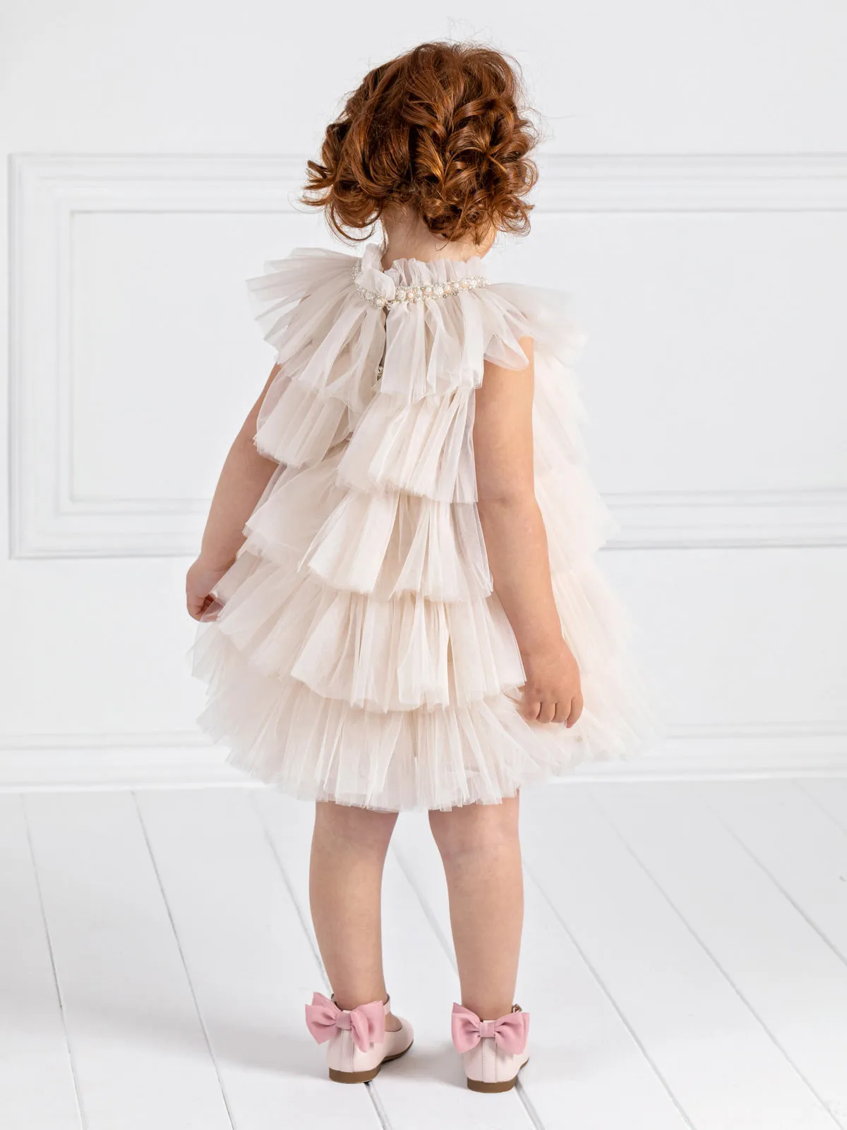 Girl's baptism sleeveless dress - SOUSOU