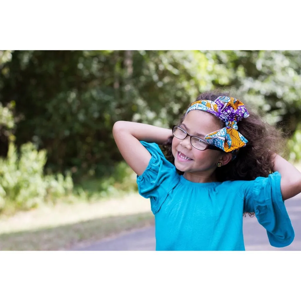 Girls Spring African Ankara Skirt Set