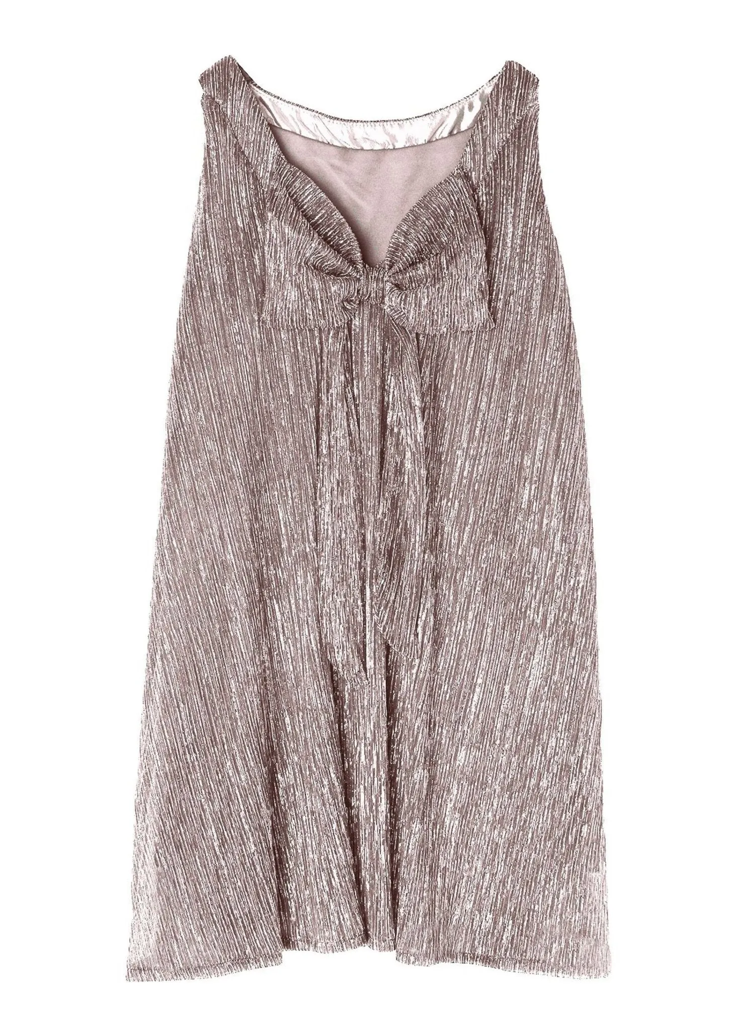 Isobella and Chloe Dazzling Darling Rose Gold Swing Dress