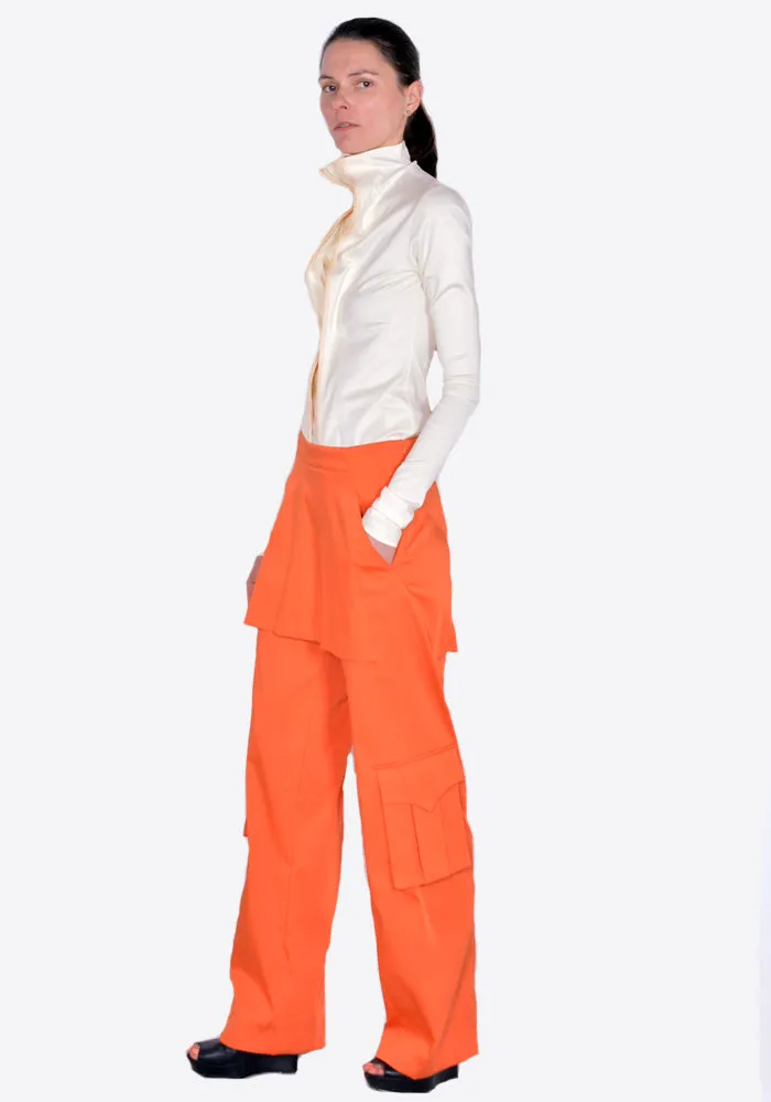 KIKO KOSTADINOV KKWSS22T01 TARTHRA SKIRT TROUSER ORANGE