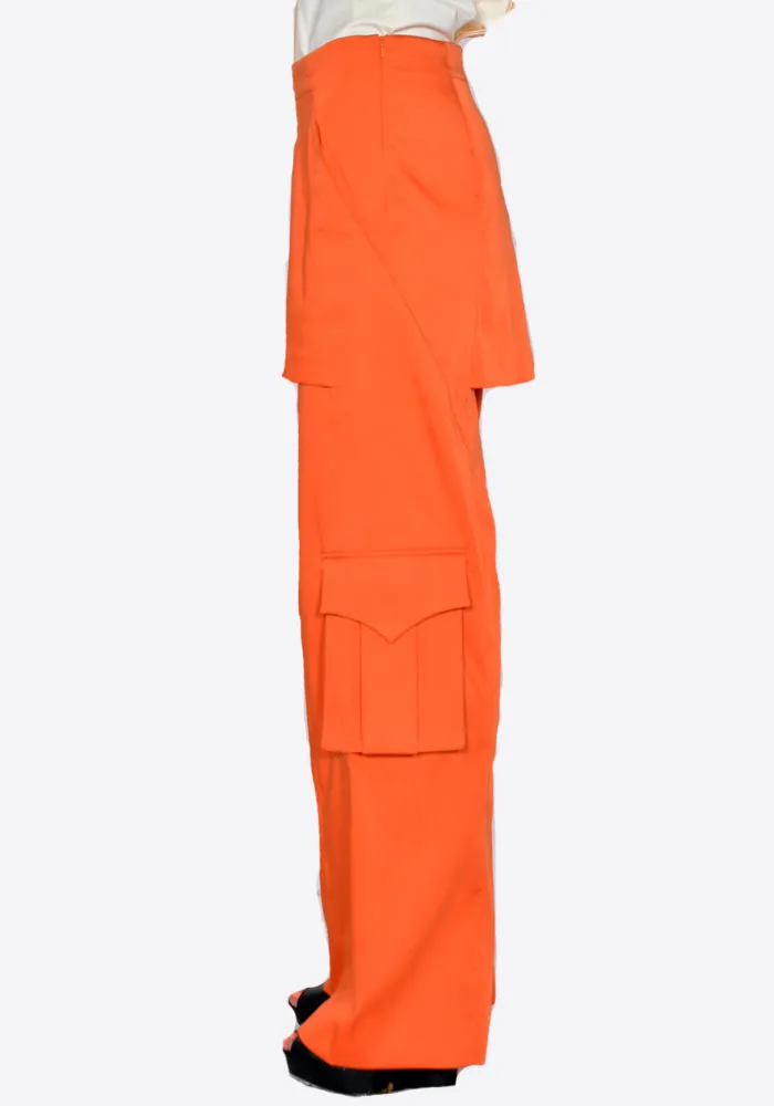 KIKO KOSTADINOV KKWSS22T01 TARTHRA SKIRT TROUSER ORANGE