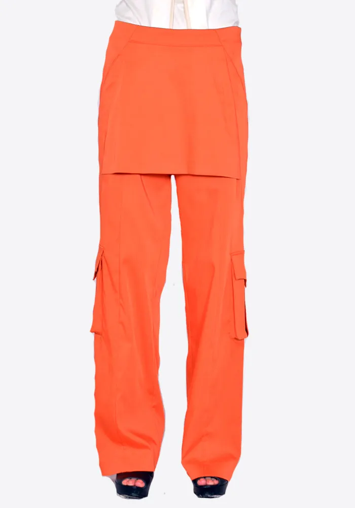KIKO KOSTADINOV KKWSS22T01 TARTHRA SKIRT TROUSER ORANGE
