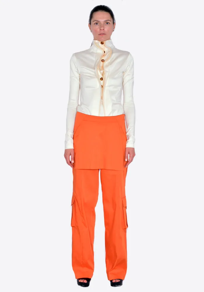 KIKO KOSTADINOV KKWSS22T01 TARTHRA SKIRT TROUSER ORANGE