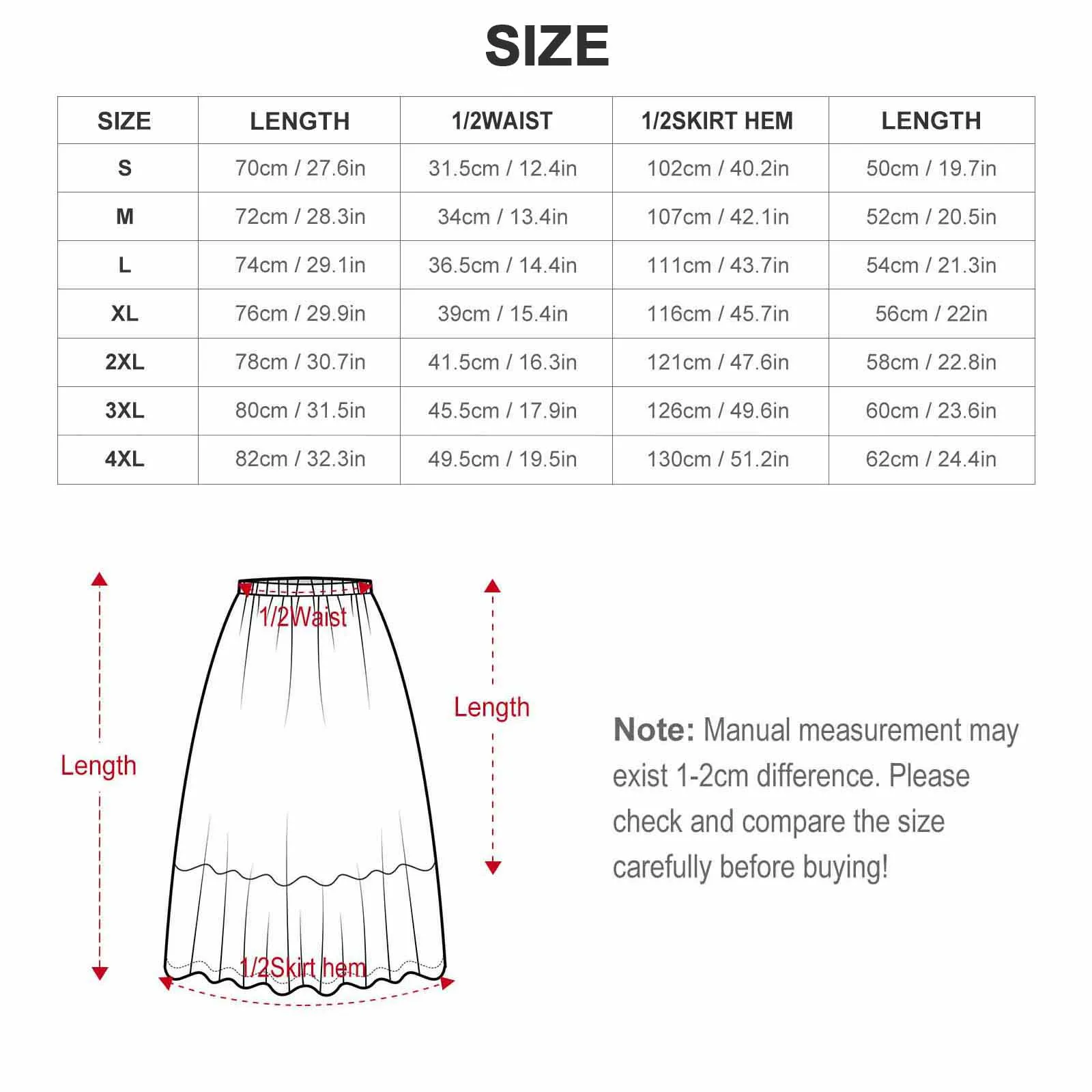 Layered Chiffon Skirt Forest
