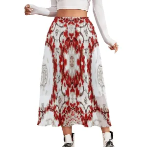 Layered Chiffon Skirt Frosty Buffalo Berries