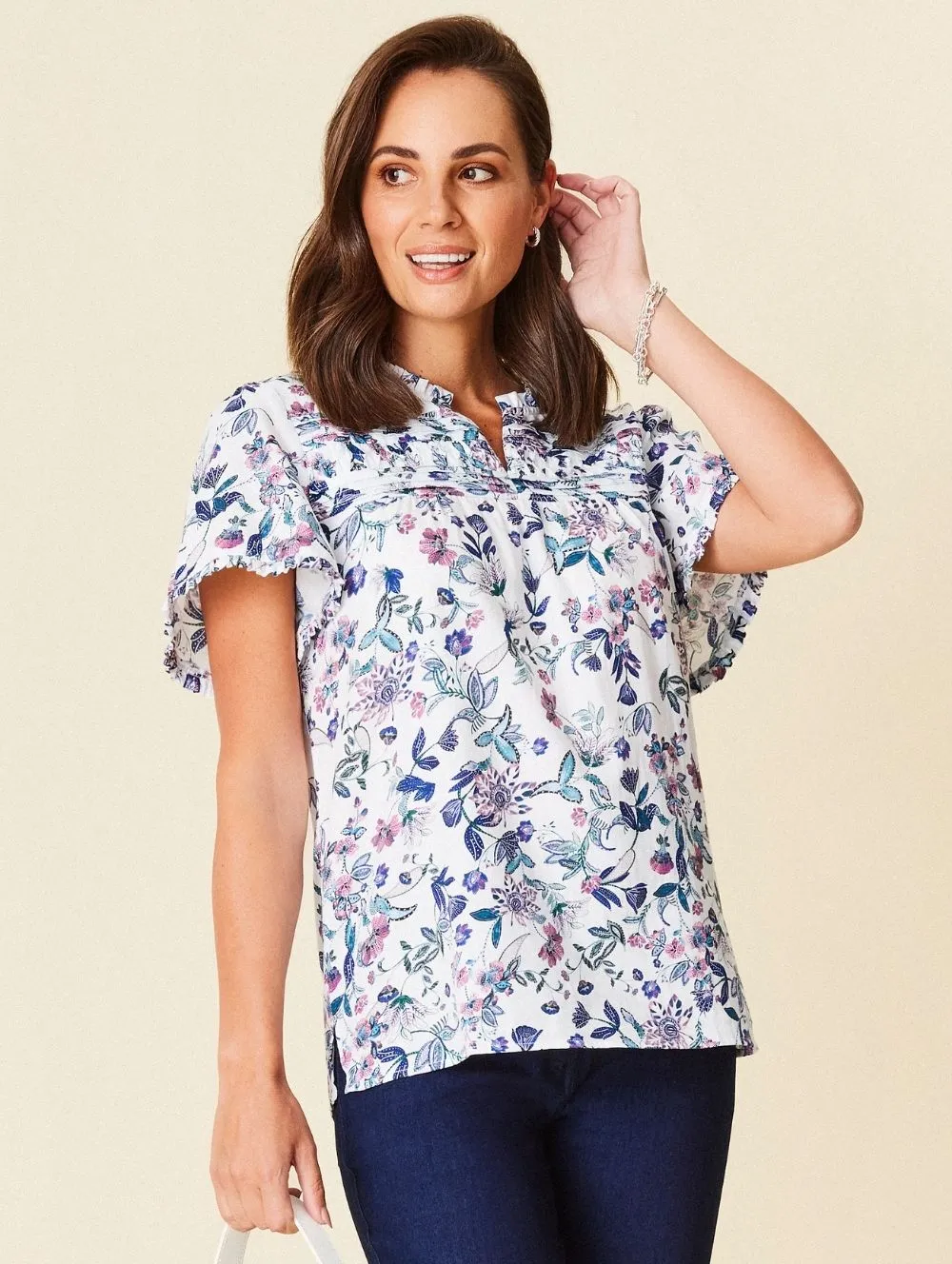 Leyla Short Sleeve Blouse