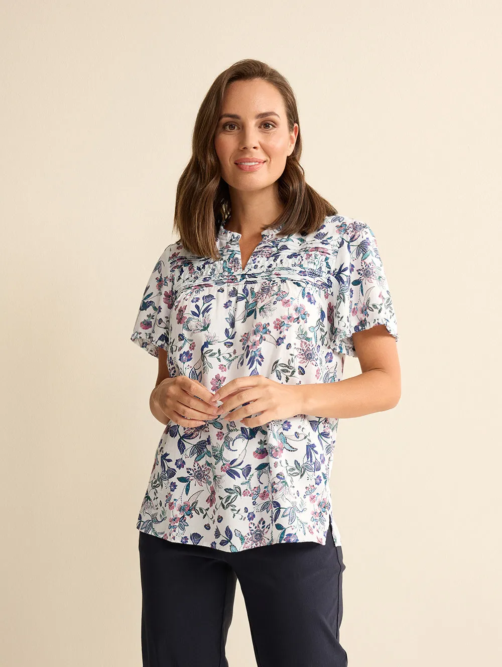 Leyla Short Sleeve Blouse