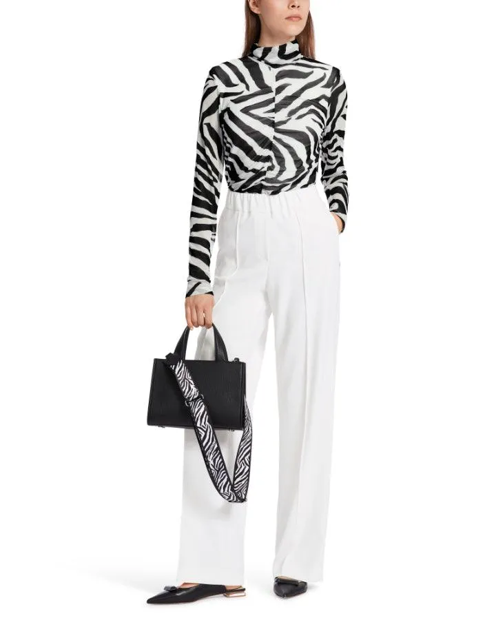 Marc Cain Zebra Print Mesh Pullover