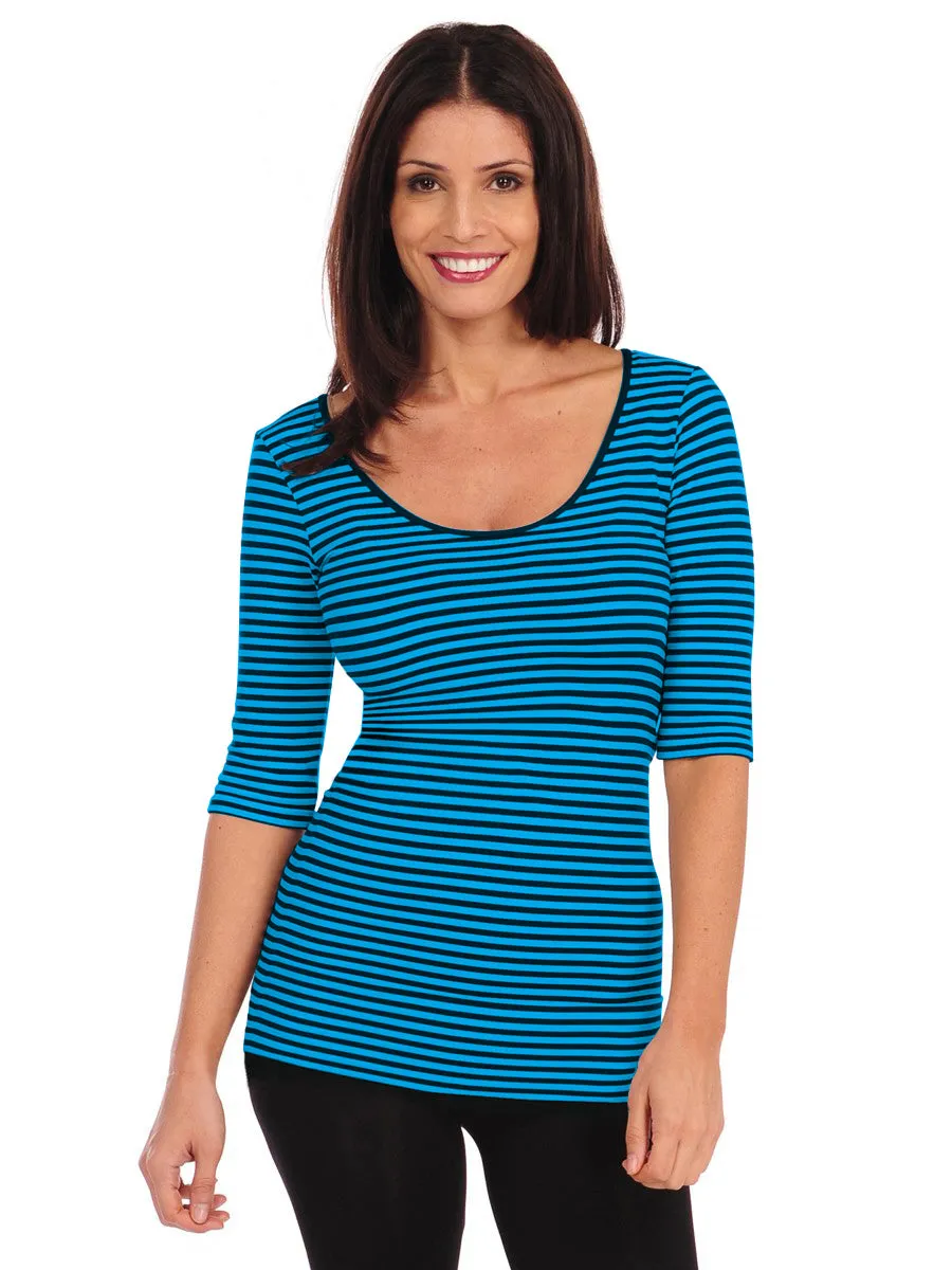Micro Stripe Reversible Ballet Sleeve - FINAL SALE