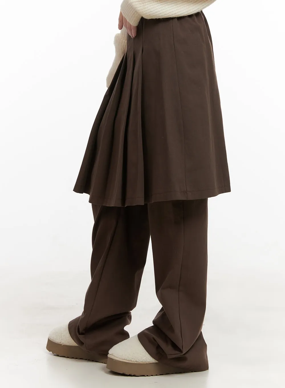 Midi Skirt-Over-Pants CJ506