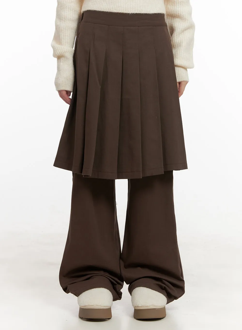 Midi Skirt-Over-Pants CJ506