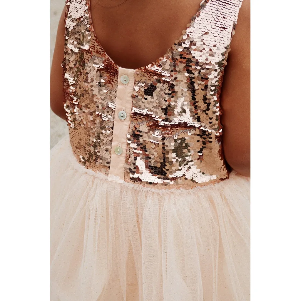 Minnu Dress - Gold Blush