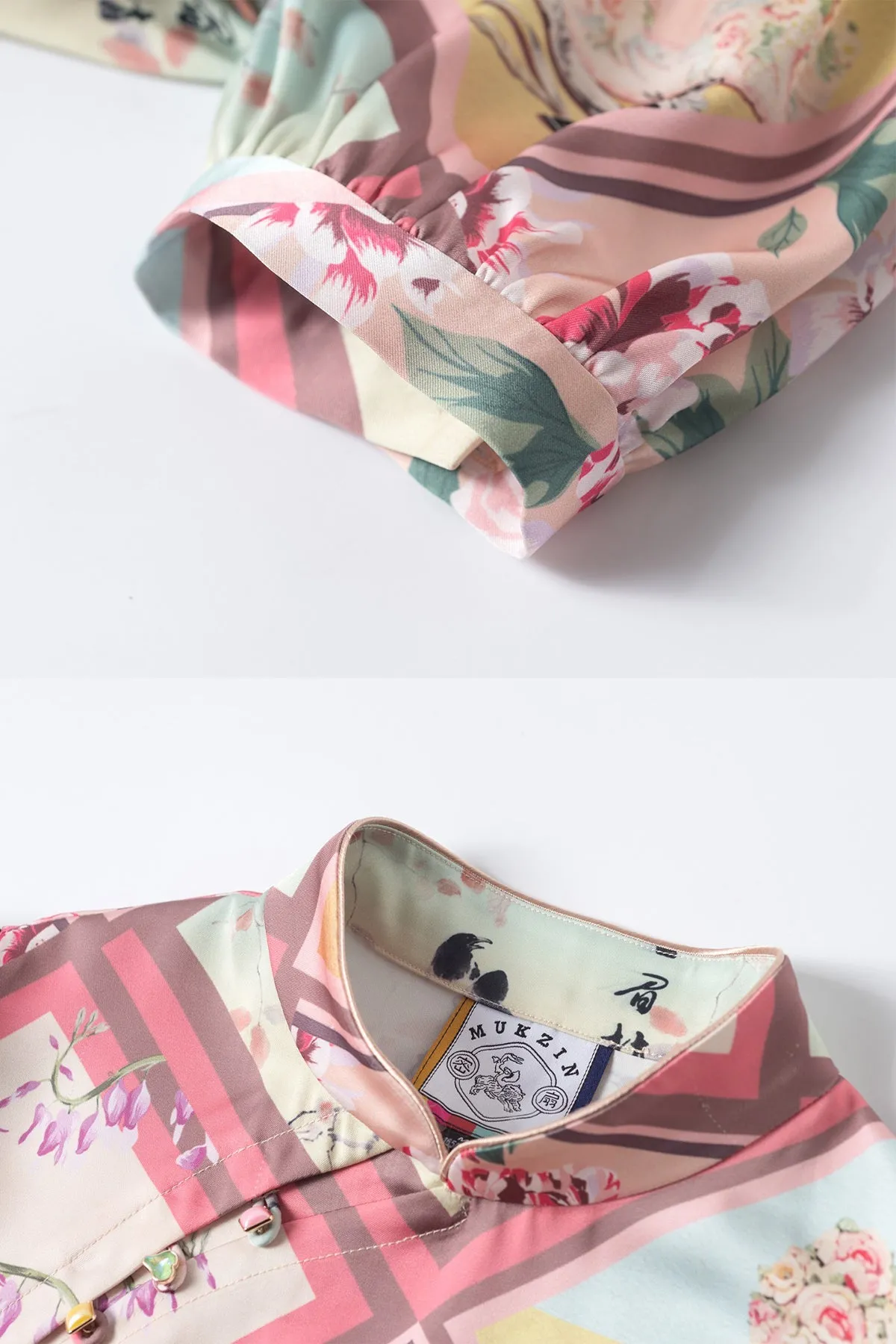 Mukzin | Argyle Plaid Improved Cheongsam QIPAO - 囍XI