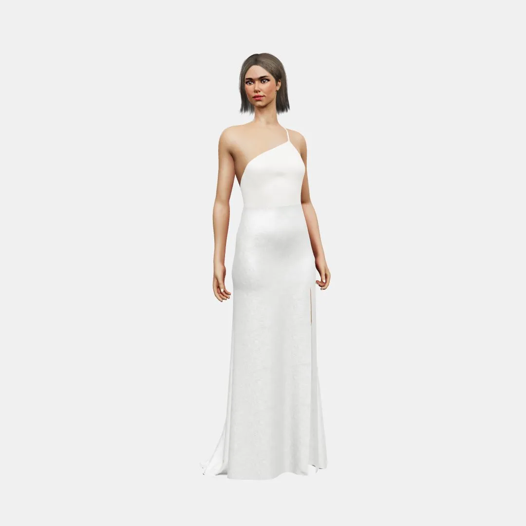 One shoulder   column with slit