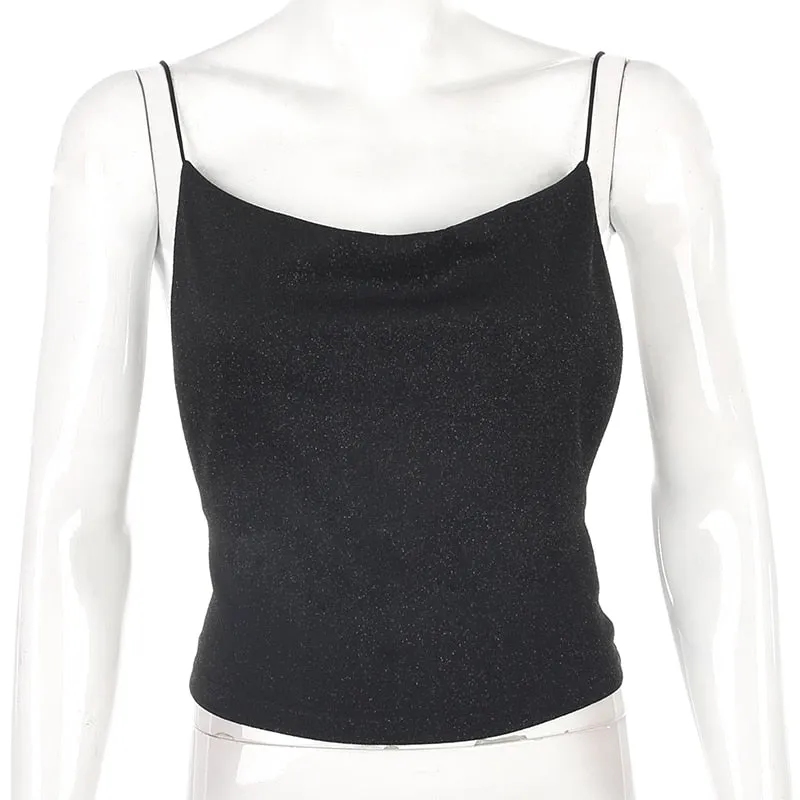 Pink Tank Top Activewear Backless Sexy Bralette Crop Tops Off Shoulder Halter Top Sleeveless