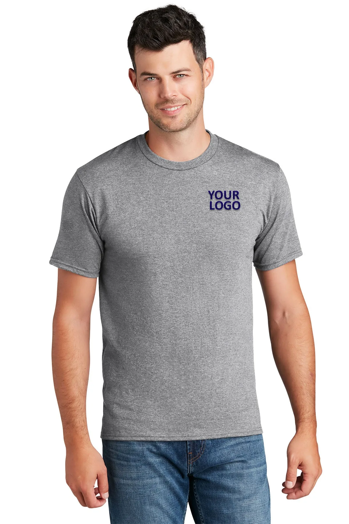 Port & Company Fan Branded Favorite Tee's, Athletic Heather
