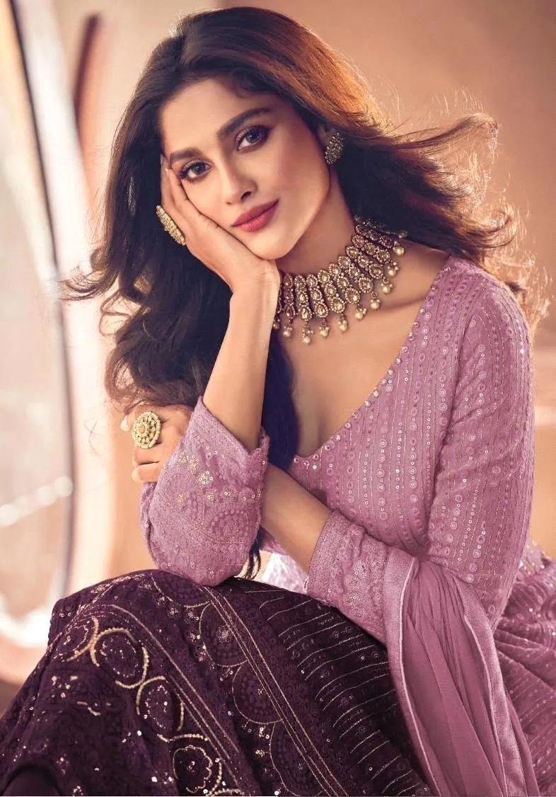 Sayuri Noor Gold Shaded Designer Georgette Salwar Suit D.No 122-L