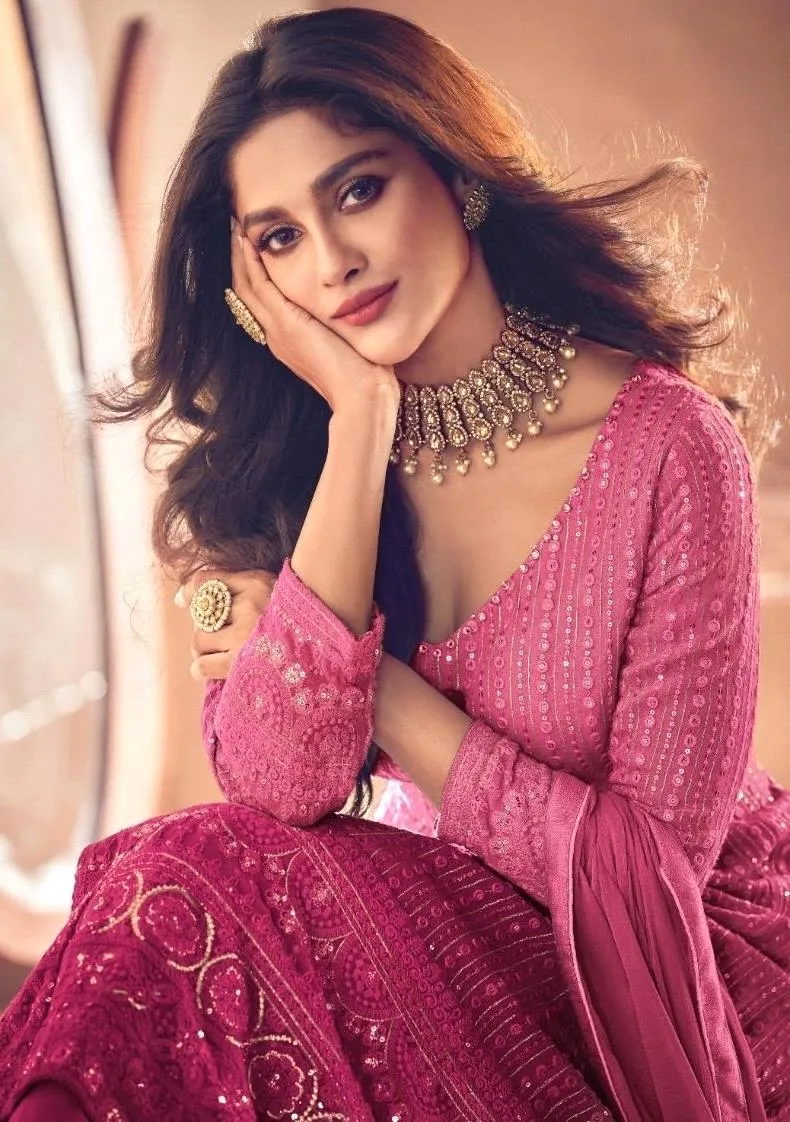 Sayuri Noor Gold Shaded Designer Georgette Salwar Suit D.No 122-N