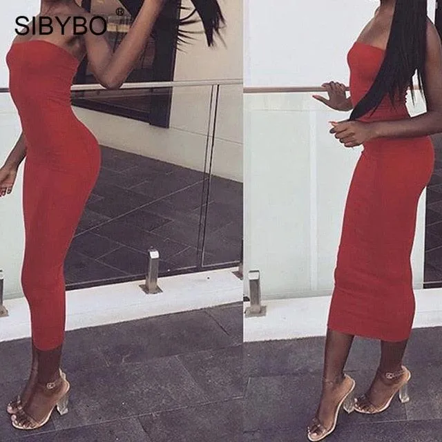 Sibybo Off Shoulder Strapless