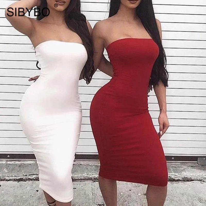 Sibybo Off Shoulder Strapless