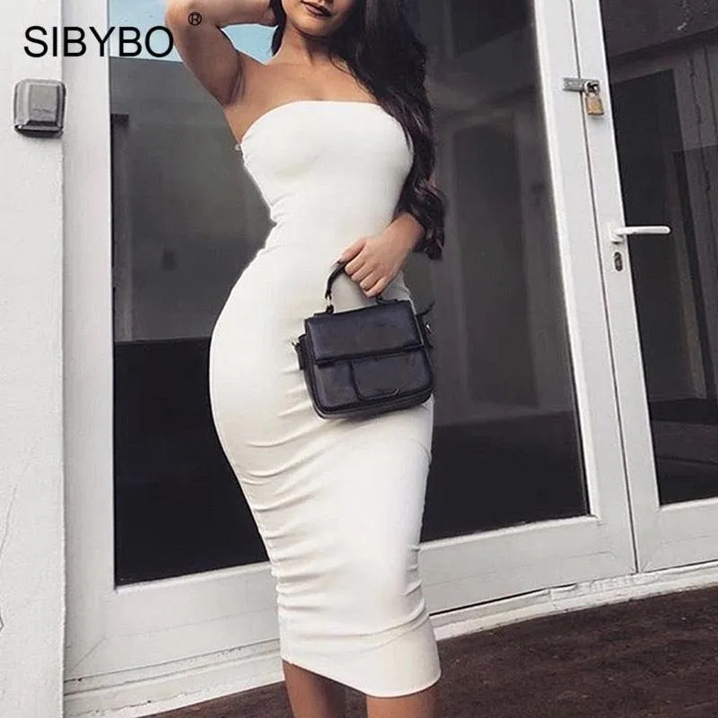 Sibybo Off Shoulder Strapless