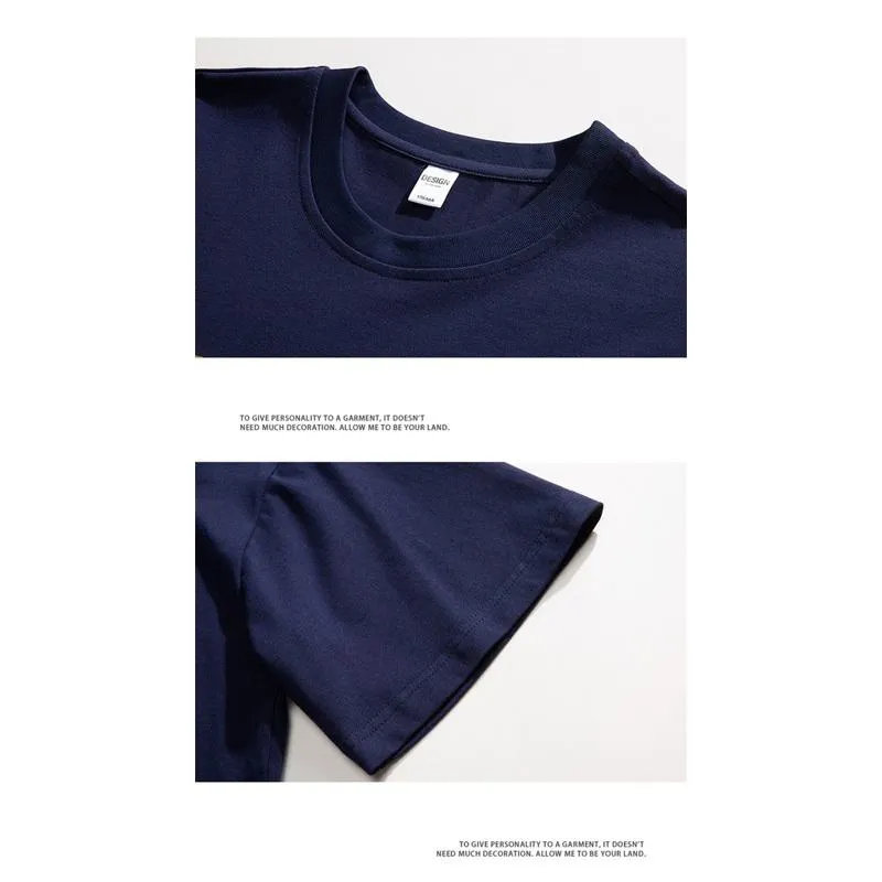 Soft Versatile Round Neck Letter Print Short Sleeve Tee